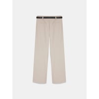 Dilvin 72682 Kemerli Pileli Pantolon-bej