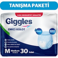 Giggles Emici Külot Yetişkin Hasta Bezi M 30’lu Giggles Emici Külot Yetişkin Hasta Bezi M 30’lu