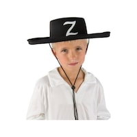 Z Logolu Çocuk Boy Bağcıklı Zorro Şapkası Z Logolu Çocuk Boy Bağcıklı Zorro Şapkası