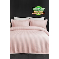 Evlen Home Judy Pamuklu Yatak Örtüsü Pike Takımı Çift Kişilik Çizgili Günlük Sade Düz Pudra Pudra Evlen Home Judy Pamuklu Yatak Örtüsü Pike Takımı Çift Kişilik Çizgili Günlük Sade Düz Pudra Pudra