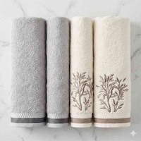Özdilek Nev Bordado Gri-krem Best Set Hamam Takımı Özdilek Nev Bordado Gri-krem Best Set Hamam Takımı