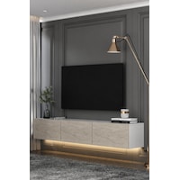 180dhdtdal1bt Sadem Led Işıklı Duvara Monte Tv Sehpası Beyaz-traverten 180dhdtdal1bt Sadem Led Işıklı Duvara Monte Tv Sehpası Beyaz-traverten