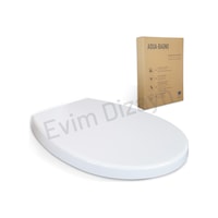 Aqua Bagno Smile Yavaş Kapanan Klozet Kapağı - Duroplast Aqua Bagno Smile Yavaş Kapanan Klozet Kapağı - Duroplast