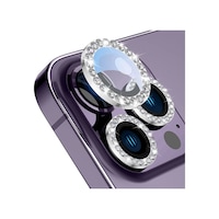 Buff Apple Uyumlu iPhone 14 Pro / 14 Pro Max Diamond Lens Koruyucu Gümüş Buff Apple Uyumlu iPhone 14 Pro / 14 Pro Max Diamond Lens Koruyucu Gümüş