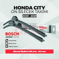 Honda City Bosch Aeroeco Ön Silecek Takımı 2020-2025 Honda City Bosch Aeroeco Ön Silecek Takımı 2020-2025