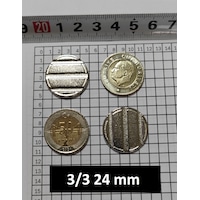50 Adet 3/3 Çeltikli 24/2 Mm Oyun Makineleri & Langırt Jetonu 50 Adet 3/3 Çeltikli 24/2 Mm Oyun Makineleri & Langırt Jetonu