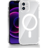 Apple Uyumlu iPhone 12 Kamera Korumalı Magsafe Wireless Şarj Özellikli Lüks Şeffaf Silikon Telefon Kılıfı Apple Uyumlu iPhone 12 Kamera Korumalı Magsafe Wireless Şarj Özellikli Lüks Şeffaf Silikon Telefon Kılıfı