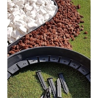 Siyah Çim Ayırıcı Peyzaj Toprak Ayıracı Yeşil 25 Metre Çim Şekillendirici 50 Adet Sabitleme Aparatı Siyah Siyah Çim Ayırıcı Peyzaj Toprak Ayıracı Yeşil 25 Metre Çim Şekillendirici 50 Adet Sabitleme Aparatı Siyah