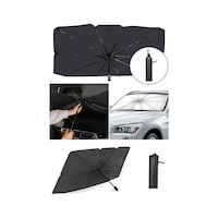 Oto Araba Güneşlik Şemsiye Tip Ön Cam Güneş Önleyici Katlanabilir 140cm X 75cm Oto Araba Güneşlik Şemsiye Tip Ön Cam Güneş Önleyici Katlanabilir 140cm X 75cm