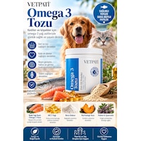 Vetpati Omega 3 Tozu Kedi Ve Köpekler İçin Balık Yağı Epa Dha Deri Tüy Eklem Ve Bağışıklık Desteği Vetpati Omega 3 Tozu Kedi Ve Köpekler İçin Balık Yağı Epa Dha Deri Tüy Eklem Ve Bağışıklık Desteği