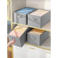 4'lü Gardrop Düzenleyici Organizer Set Antrasit Gri 4'lü Gardrop Düzenleyici Organizer Set Antrasit Gri