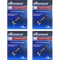 Ebsensor Şeker Ölçüm Çubuğu 4 x 50 Strip Ebsensor Şeker Ölçüm Çubuğu 4 x 50 Strip