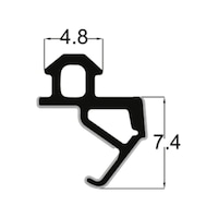 Seçil 50 M Pvc Pimapen Kapı-Pencere Contası Pak-19, Siyah Fitil Seçil 50 M Pvc Pimapen Kapı-Pencere Contası Pak-19, Siyah Fitil