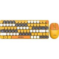 Jedel Ws682b Retro Tasarım Kablosuz Klavye Mouse Seti - Bluetooth + 2.4ghz Çift Modlu Lazer Jedel Ws682b Retro Tasarım Kablosuz Klavye Mouse Seti - Bluetooth + 2.4ghz Çift Modlu Lazer