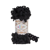 Alize Puffy El Örgü İpi (5 Li Paket) - 60-Siyah Alize Puffy El Örgü İpi (5 Li Paket) - 60-Siyah