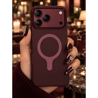 Apple Uyumlu iPhone 18 Pro /17 Pro Uyumlu Magsafe Burgundy-bordo Velora Kılıf Mat Silikon 2mm Kamera Korumalı Wireless Şarj Destekli Premium Kılıf-kapak Burgonya-kırmızı Apple Uyumlu iPhone 18 Pro /17 Pro Uyumlu Magsafe Burgundy-bordo Velora Kılıf Mat Silikon 2mm Kamera Korumalı Wireless Şarj Destekli Premium Kılıf-kapak Burgonya-kırmızı