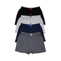 Tutku 0117 Penye Düğmeli Düz Erkek Boxer 6'lı Tutku 0117 Penye Düğmeli Düz Erkek Boxer 6'lı