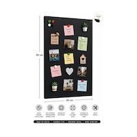 Yiğit Metal Mıknatıslı Pano Siyah Ofis/çalışma Odası İçin Mıknatıs Hediyeli Metal Magnet Hatıra Panosu 50x70cm 40 x 60 CM Yiğit Metal Mıknatıslı Pano Siyah Ofis/çalışma Odası İçin Mıknatıs Hediyeli Metal Magnet Hatıra Panosu 50x70cm 40 x 60 CM