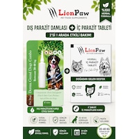 2'li Set 20-40 Kg Köpekler Için Bitkisel Iç Tablet Dış Ense Bitkisel Damla Seti - 1 Damla 2 Tablet 2'li Set 20-40 Kg Köpekler Için Bitkisel Iç Tablet Dış Ense Bitkisel Damla Seti - 1 Damla 2 Tablet