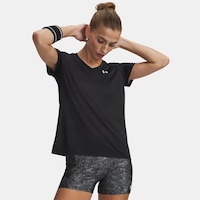 Under Armour Tech Solid Kadın Siyah Tişört Under Armour Tech Solid Kadın Siyah Tişört