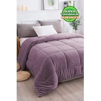 Ultra Yumuşak Tek Kişilik Çift Taraflı Wellsoft Peluş Yorgan Yıkanabilir 160x220 Lila Lila Ultra Yumuşak Tek Kişilik Çift Taraflı Wellsoft Peluş Yorgan Yıkanabilir 160x220 Lila Lila