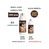 1500 G Wood Epoxy Quatro Maxi/ Kalın Döküm Şeffaf Epoksi Reçine 1500 G Wood Epoxy Quatro Maxi/ Kalın Döküm Şeffaf Epoksi Reçine