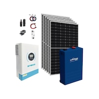 13.000 Watt Büyük Bağ Evi Solar Paketi 430w Güneş Paneli 3.5kw İnverter 5kw Lityum Akü 13.000 Watt Büyük Bağ Evi Solar Paketi 430w Güneş Paneli 3.5kw İnverter 5kw Lityum Akü