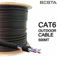 BESTA Cat6 500 Metre Cat 6 Kablo 23 AWG IP Kamera Kablosu Dış Mek BESTA Cat6 500 Metre Cat 6 Kablo 23 AWG IP Kamera Kablosu Dış Mek