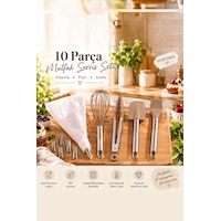 Porsima 3161 10 Parça Pasta Ve Tatlı Servis Seti Kek Pasta Şekillendirme Araçları Kapicino Kahverengi Porsima 3161 10 Parça Pasta Ve Tatlı Servis Seti Kek Pasta Şekillendirme Araçları Kapicino Kahverengi