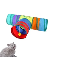 Tineke T Kedi Tüneli Katlanır Gökkuşağı Uzun Düz Kedi Köpek Oyuncağı Tineke T Kedi Tüneli Katlanır Gökkuşağı Uzun Düz Kedi Köpek Oyuncağı