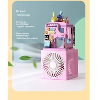 Masaüstü Blok Fan Küçük Masa Vantilatörü, Usb Şarj Edilebilir Pil, 3 Hız Güçlü - Zb106 Masaüstü Blok Fan Küçük Masa Vantilatörü, Usb Şarj Edilebilir Pil, 3 Hız Güçlü - Zb106