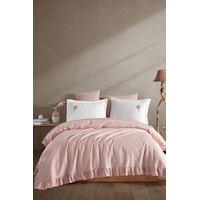 Elart Bahar Pike Takımı 6 Parça 220x230 Cm Pudra Pudra Elart Bahar Pike Takımı 6 Parça 220x230 Cm Pudra Pudra