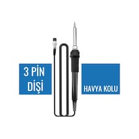 8586 İstasyon Havyası ile Uyumlu Lehimleme Kolu – 3 Dişi Pinli Yedek Havya Kalemi 8586 İstasyon Havyası ile Uyumlu Lehimleme Kolu – 3 Dişi Pinli Yedek Havya Kalemi