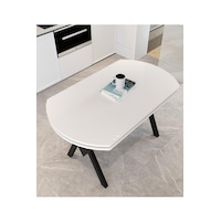 Avenza Living 70 120 Sabit Gofret Yemek Masası Beyaz Avenza Living 70 120 Sabit Gofret Yemek Masası Beyaz