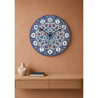 AA Shop Osmanlı İznik Çini Desenli Dekoratif Baskılı Ahşap Duvar Saati 45 Cm Sessiz Akar Mekanizma 883 Çoklu Renkli AA Shop Osmanlı İznik Çini Desenli Dekoratif Baskılı Ahşap Duvar Saati 45 Cm Sessiz Akar Mekanizma 883 Çoklu Renkli