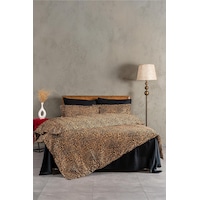 Soley Panthera %100 Pamuk King Size Saten Nevresim Takımı Kahverengi Soley Panthera %100 Pamuk King Size Saten Nevresim Takımı Kahverengi