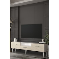 180dhdtsç2btg Eros Tv Sehpası,ünitesi Beyaz-traverten-gümüş 180dhdtsç2btg Eros Tv Sehpası,ünitesi Beyaz-traverten-gümüş