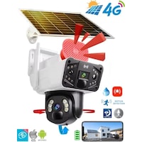 O-kam Pro-3915 4g 6mp Dual Lens Güneş Panelli Solar Sirenli Kamer O-kam Pro-3915 4g 6mp Dual Lens Güneş Panelli Solar Sirenli Kamer
