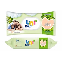 Uni Baby Aile Zeytinyağlı Islak Mendil 90'lı 3'lü Set Uni Baby Aile Zeytinyağlı Islak Mendil 90'lı 3'lü Set