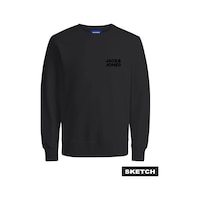 Jack & Jones Jorlogo Siyah Erkek Sweatshirt 12290659 Siyah