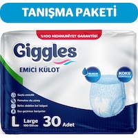 Giggless Yetişkin Emici Külot Hasta Bezi L 30'lu Giggless Yetişkin Emici Külot Hasta Bezi L 30'lu