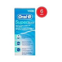 Oral-B Super Floss Diş İpi 50'li x 6 Paket Oral-B Super Floss Diş İpi 50'li x 6 Paket