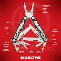 İzeltaş Multi Tool 15 Fonksiyonlu 155 MM Pense - 14000005270 İzeltaş Multi Tool 15 Fonksiyonlu 155 MM Pense - 14000005270