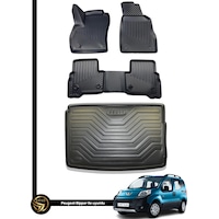 Peugeot Bipper 3d Havuzlu Paspas + Bagaj Havuzu İkili Set Peugeot Bipper 3d Havuzlu Paspas + Bagaj Havuzu İkili Set