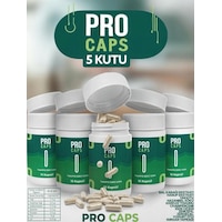 Procaps 5 Kutu X 15 Kapsül Takviye Edici Gıda Pro Caps Detox Için Çay Hediyesiyle Procaps 5 Kutu X 15 Kapsül Takviye Edici Gıda Pro Caps Detox Için Çay Hediyesiyle