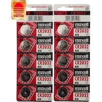 Maxell Cr 2032 3V Lityum Pil 10 Adet Adiniza Faturali Maxell Cr 2032 3V Lityum Pil 10 Adet Adiniza Faturali