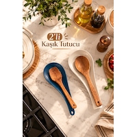 Porsima Sc-4017 Krem-mavi Wow 2'li Kaşık Tutucu Ve Kepçe Altlığı Porsima Sc-4017 Krem-mavi Wow 2'li Kaşık Tutucu Ve Kepçe Altlığı
