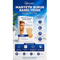 Eldi Manyetik Burun Açıcı Yedek Yapışkan Bandı Eldi Manyetik Burun Açıcı Yedek Yapışkan Bandı