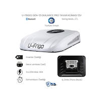 U-frigo Araç Tavan Park Kliması 12v 40 Amper Gen13 Exalance Pro Karavan,servis Aracı,dolmuş Minibüs U-frigo Araç Tavan Park Kliması 12v 40 Amper Gen13 Exalance Pro Karavan,servis Aracı,dolmuş Minibüs