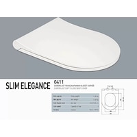 Nkp Slim Elegance Duroplast Yavaş Kapanan Klozet Kapağı - Nkp0411 Nkp Slim Elegance Duroplast Yavaş Kapanan Klozet Kapağı - Nkp0411